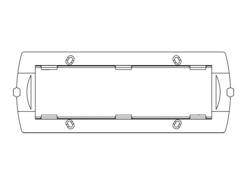 LINERGY - TELAIO ADATT. SEVEN PLAC. B-TICINO