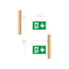 LINERGY - STAFFA BIANCA FISSAG. MURO+BANDIERA ORIO