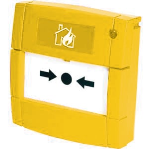 LINERGY - PULSANTE GIALLO CON ISOLATORE IP24