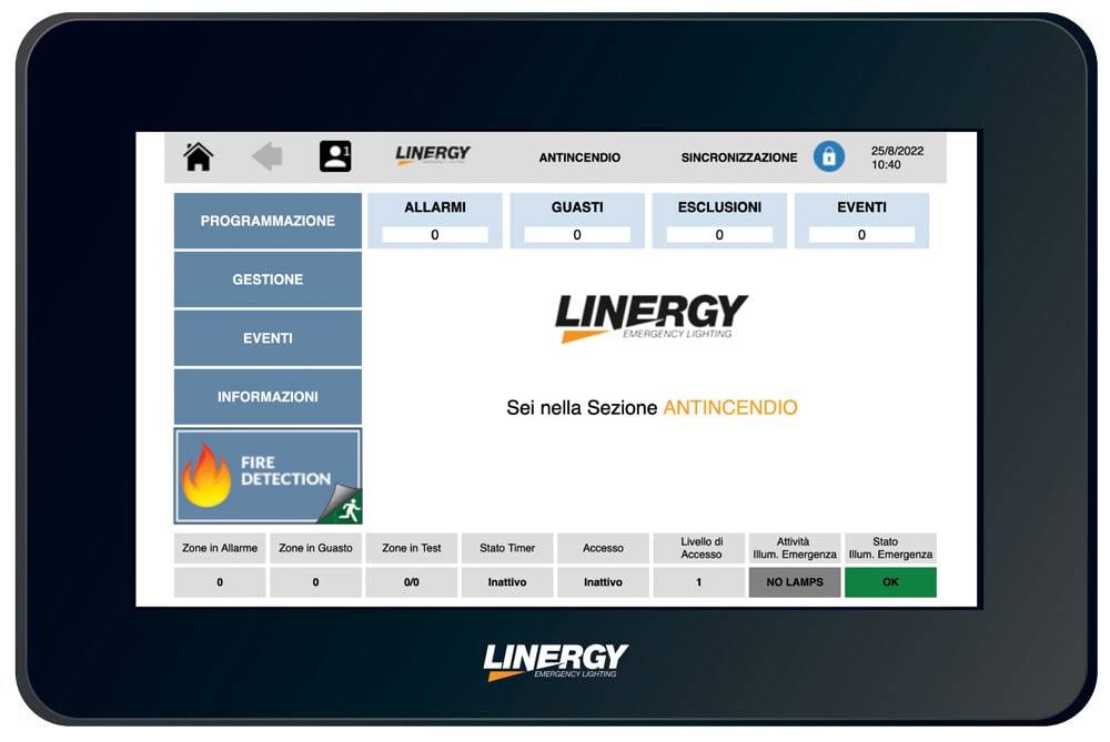 LINERGY - PANNELLO SINOTTICO REMOTO