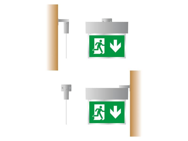 LINERGY - STAFFA GRIGIA FISSAG. MURO+BANDIERA ORIO