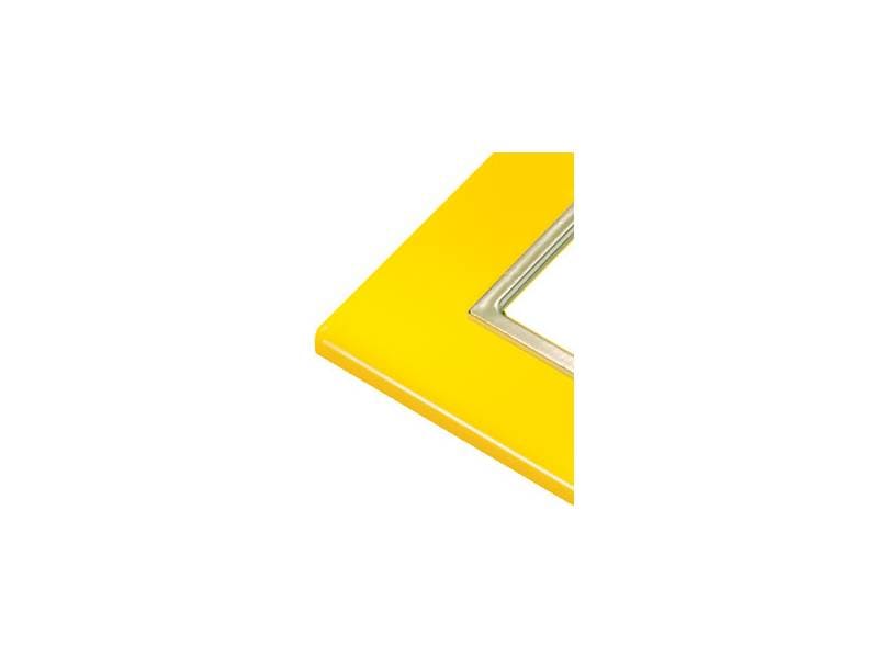 LINERGY - PLACCA DI FINITURA GIALLO SERIE LEDY