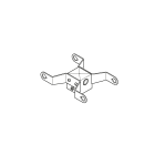 LOMBARDO - DOPPIO TESTAPALO DELTA 1 PER PALO 60MM G LB154011G