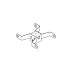 LOMBARDO - DOPPIO TESTAPALO DELTA 2 PER PALO 60MM G