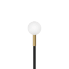 LOMBARDO - LINFA O 80 LED 24V 3K 2W NERO OTTONE LT14910B3