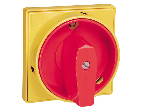 LOVATO ELECTRIC - MANOPOLA LUCCH. 0-1 G/R 65X65MM ASTA 7MM GXA01H