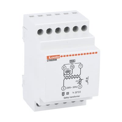 LOVATO ELECTRIC - TRASF SICUREZZA 25VA (230VAC/12-24VAC)