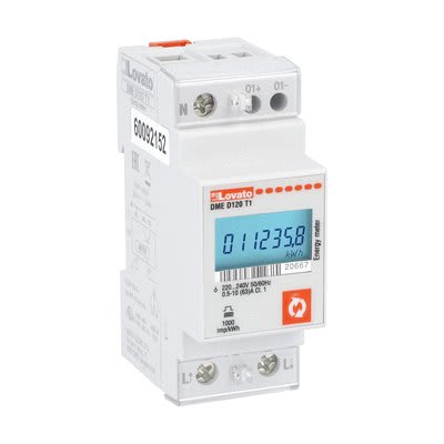 LOVATO ELECTRIC - CONTATORE ENERGIA DIG.63A MONOF.1OUT PR.