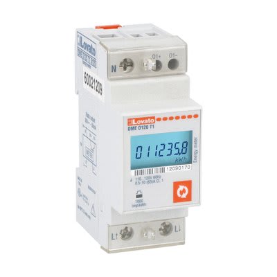 LOVATO ELECTRIC - CONT.ENERGIA 63A MONOF.1OUT PR.110-120V DMED120T1A120