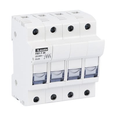 LOVATO ELECTRIC - PORTAFUSIBILI SEZIONABILI 3P+N 10X38 FB01F3N