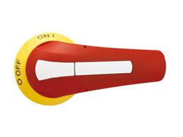 LOVATO ELECTRIC - MANIGLIA BLOCCOPORTA GIALLO/ROSSA GEX66N