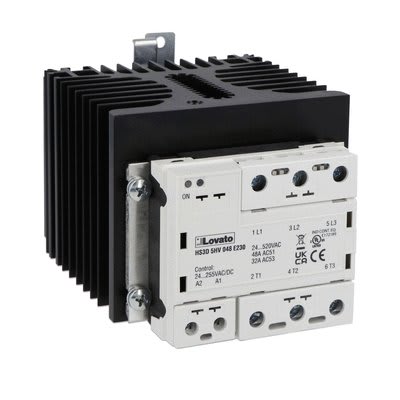 LOVATO ELECTRIC - RELE' STATO SOLIDO 3P 48A CON DISSIPATOR