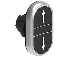 LOVATO ELECTRIC - PULSANTI DOPPI RASATI N/N F.SAL.-F.DISC. LPCB7191