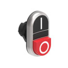 LOVATO ELECTRIC - PULSANTE DOPPIO NERO/ROSSO SIMBOLI I-O