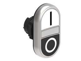 LOVATO ELECTRIC - PULSANTI DOPPI RASATI B/N+IND.LUM.I-O