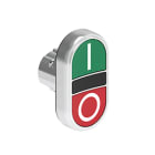 LOVATO ELECTRIC - PULS.MET.DOPPIO RASATO VERDE/ROSSO I-O