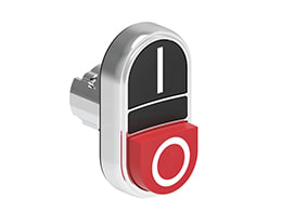 LOVATO ELECTRIC - PULS.MET.DOPPIO RAS/SPORG.NERO/ROSSO I-O