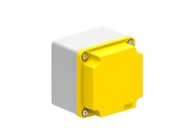 LOVATO ELECTRIC - PULSANTIERA MET. GRIGIA/GIALLA 80X80X73