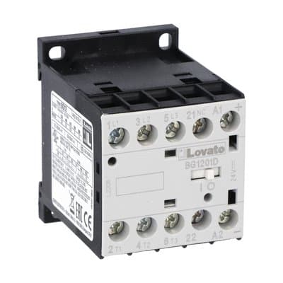 LOVATO ELECTRIC - CONTATTORE 3P+1NC 12A AC3