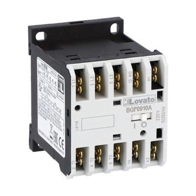 LOVATO ELECTRIC - CONTATTORE 3P+1NC 9A AC3 ATT.FASTON