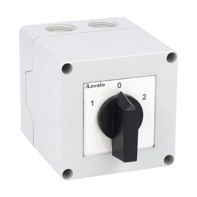 LOVATO ELECTRIC - COMM. 3P 25A CASS. PLAS. 75X75 MAN. NERA