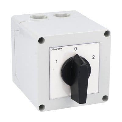 LOVATO ELECTRIC - COMMUT. 4P 32A CASSETTA PLASTICA 90X90