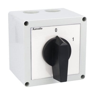 LOVATO ELECTRIC - INTERRUTORE 1P 40A CASS. PLASTIC 110X110