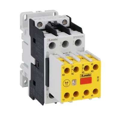 LOVATO ELECTRIC - CONTATTORE SICUREZZA 38A AC3 24V 50/60HZ