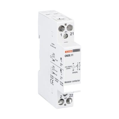 LOVATO ELECTRIC - CONTATTORE MOD.1M 20A AC1 1P+NC 220/230V