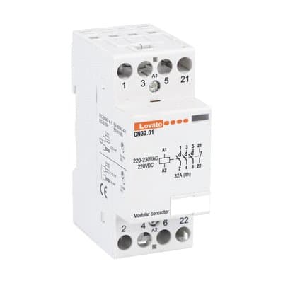 LOVATO ELECTRIC - CONTATTORE MOD.2M 32A AC1 3P+NC 220/230V
