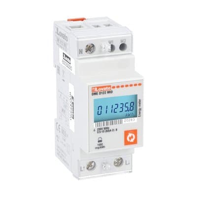 LOVATO ELECTRIC - CONT. ENERGIA MONOFASE 63A, 2U, MBUS,MID