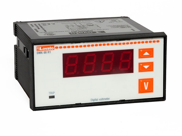 LOVATO ELECTRIC - VOLTMETRO DIGIT.1F 96X48MM+RELE PROG.