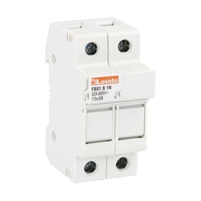 LOVATO ELECTRIC - PORTAFUSIBILI SEZION. 1P+N 10X38 NO UR
