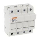 LOVATO ELECTRIC - PORTAFUSIBILI SEZION. 3P+N 10X38 NO UR