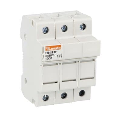LOVATO ELECTRIC - PORTAFUSIBILI SEZIONABILI 3P 10X38 NO UR