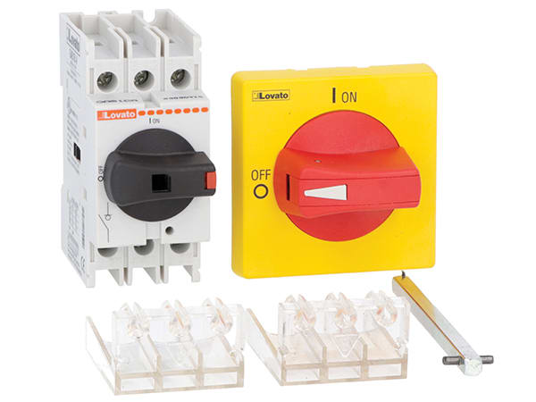 LOVATO ELECTRIC - SEZ. 4P 63A+ASTA 300MM+MANIG.+COPRITER.