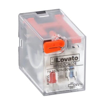 LOVATO ELECTRIC - RELE' INDUSTRIALE 2SC 7A 24VAC +LED