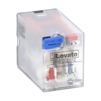 LOVATO ELECTRIC - RELE' INDUSTRIALE 2SC 7A 12VDC +LED