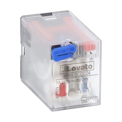 LOVATO ELECTRIC - RELE' INDUSTRIALE 2SC 7A 24VDC +LED
