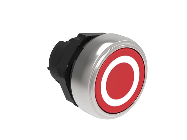 LOVATO ELECTRIC - PULSANTE RASATO O ROSSO