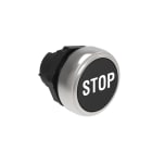 LOVATO ELECTRIC - PULSANTE RASATO STOP NERO