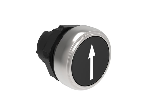 LOVATO ELECTRIC - PULSANTE RASATO NERO FR.SAL.DISC.