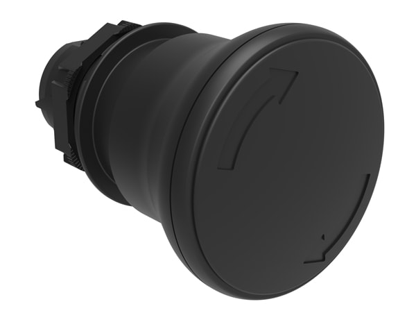 LOVATO ELECTRIC - PULSANTE FUNGO 40MM NERO SG.ROTAZIONE