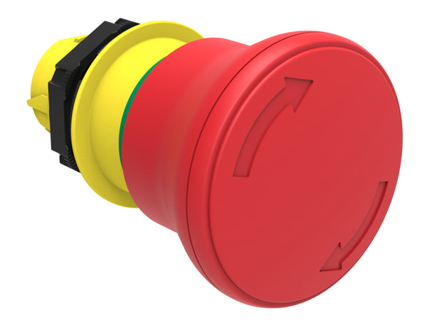 LOVATO ELECTRIC - PULS.FUNGO 40MM ROSSO SG.ROTAZ.ISO13850