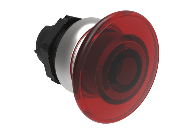 LOVATO ELECTRIC - PULSANTE FUNGO 40MM ROSSO LUMINOSO