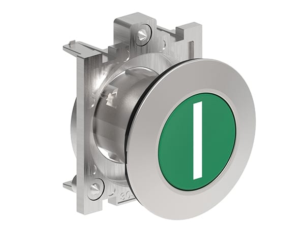 LOVATO ELECTRIC - PULSANTE A FILO MET.RASATO I VERDE