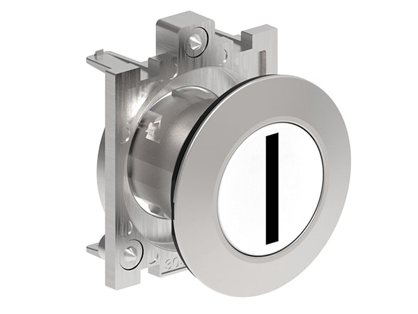 LOVATO ELECTRIC - PULSANTE A FILO MET.RASATO I BIANCO