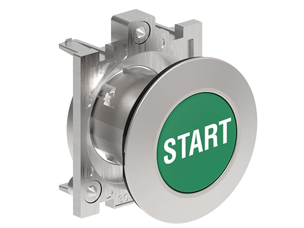 LOVATO ELECTRIC - PULSANTE A FILO MET.RASATO START VERDE
