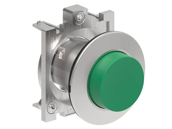 LOVATO ELECTRIC - PULS.A FILO MET.PASSO-PASSO SPORG.VERDE