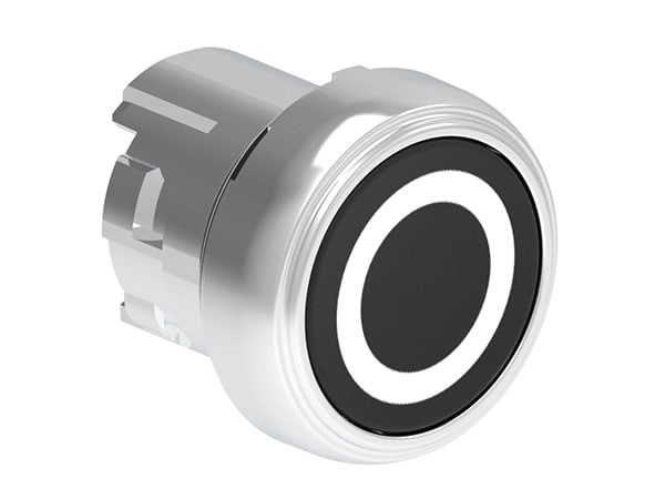 LOVATO ELECTRIC - PULSANTE MET. RASATO O NERO